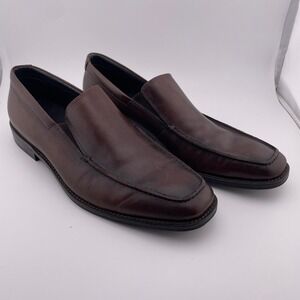 Gordon Rush Madison Brown Leather Loafers Mens Dress Shoes 10078 Size 8